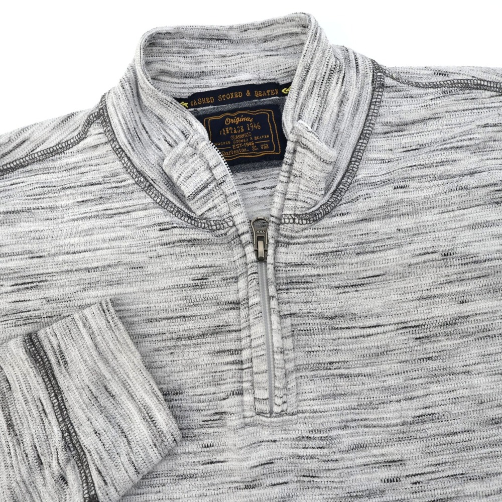 Vintage 1946 Original Charleston 1/4 Zip Long Sleeve Pullover Shirt Mens‎ Fits M